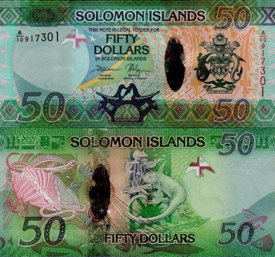 Банкнота Соломоновых островов 50 долларов 2017