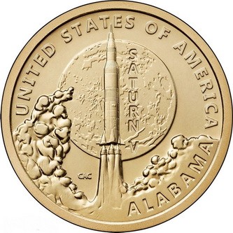 Монета США 1 доллар 2024 Инновация №23 Алабама