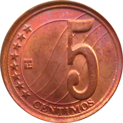 Монета Венесуэлы 5 сентимо 2009 год