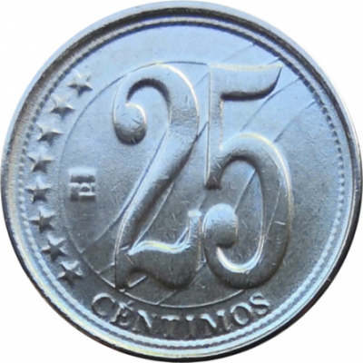 Монета Венесуэлы 25 сентимо 2009 год