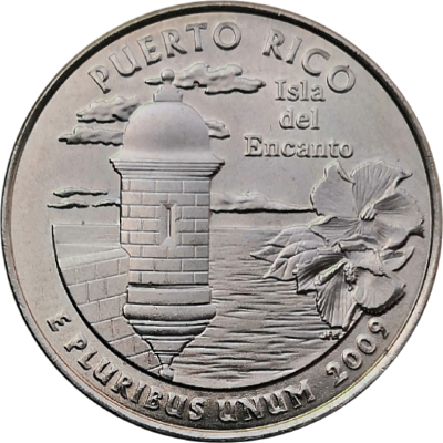 США 25 центов 2009 Пуэрто-Рико