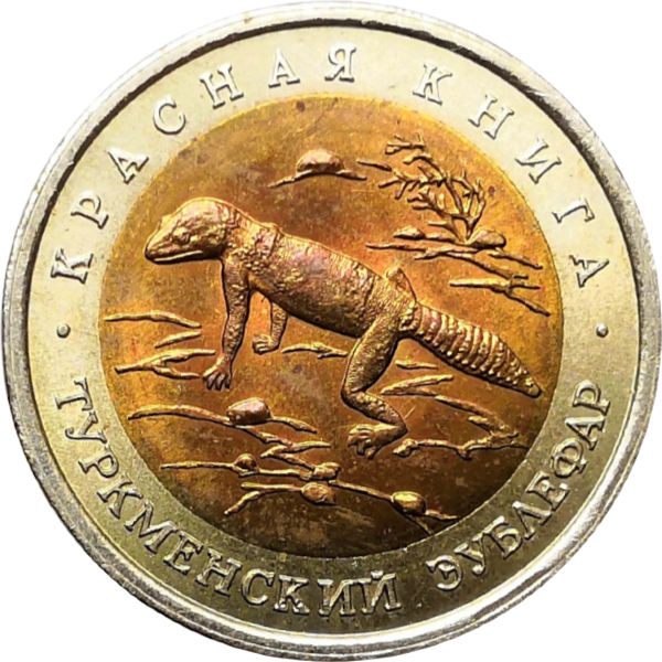 50 рублей 1993 года Туркменский эублефар ММД