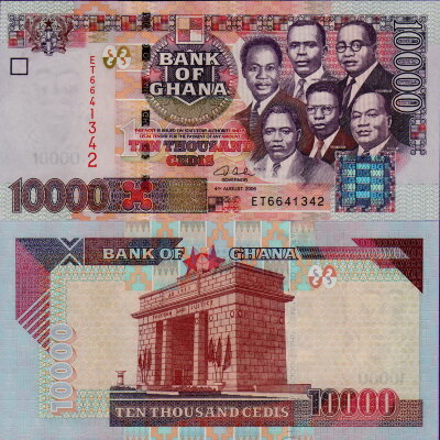 Банкнота Ганы 10000 седи 2006