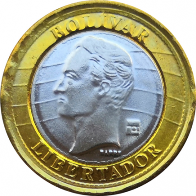 Монета Венесуэлы 1 боливар 2012 года