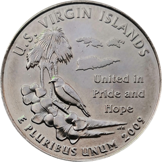 США 25 центов 2009 Американские Виргинские острова