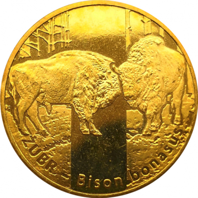 Монета Польши 2 злотых Зубр 2013 год