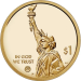 Монета США 1 доллар 2023 Инновация №21 Миссисипи