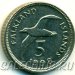Монета Фолклендских островов 5 пенсов 1998-1999 гг
