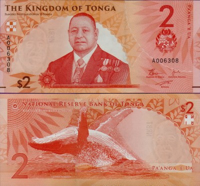 Банкнота Тонга 2 паанга 2023