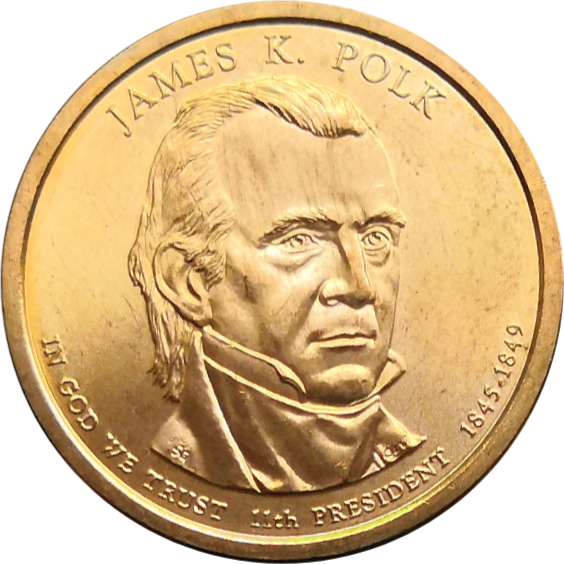 США 1 доллар 2009 Джеймс Полк 11-й президент
