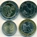 Набор разменных монет Кении 1,5,10,20 шиллингов 2018