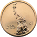 Монета 1 доллар 2019 года Нью-Джерси лампочка Эдисона