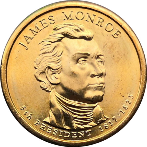 Монета США 1 доллар 2008 Джеймс Монро 5-й президент