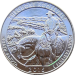 США 25 центов 2016 34-й парк Северная Дакота Парк Теодор-Рузвельт