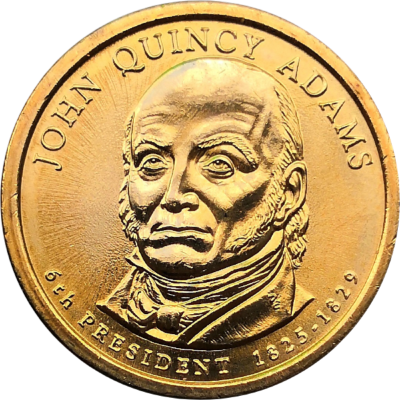 Монета США 1 доллар 2008 Джон Куинси Адамс 6-й президент