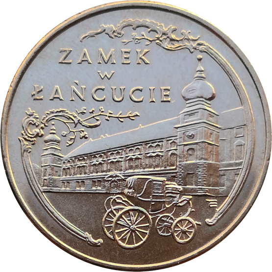 Монета Польши 20000 злотых 1993 Замок в Ланьцуте