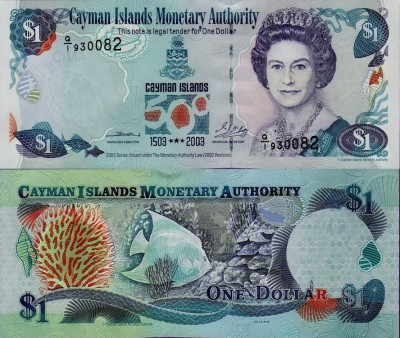 Банкнота Каймановых островов 1 доллар 2003