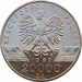 Монета Польши 20000 злотых Ласточка 1993 год