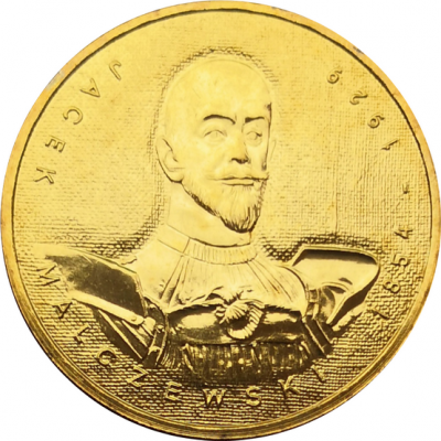 Монета Польши 2 злотых Яцек Мальчевский 2003 год