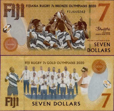 Банкнота Фиджи 7 долларов 2022