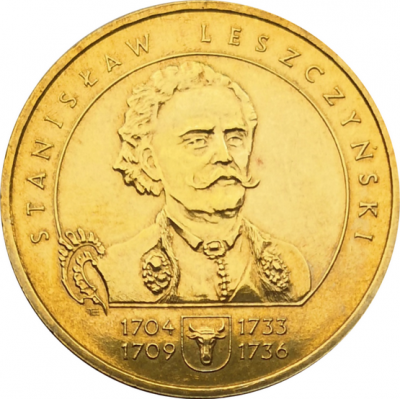 Монета Польши 2 злотых Станислав Лещинский 2003 год