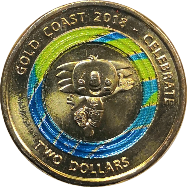 Монета Австралии 2 доллара 2018 г XXI Игры содружества 2018 - Бороби