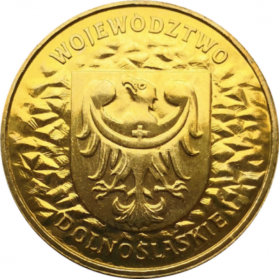 Монета Польши 2 злотых Нижнесилезское воеводство 2003 год