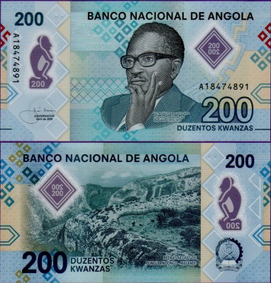Банкнота Анголы 200 кванза 2020 года полимер