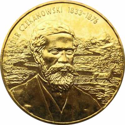 Монета Польши 2 злотых Александр Чекановский 2004 год
