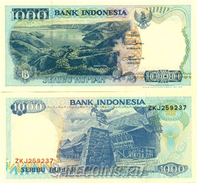 Банкнота Индонезии 1000 рупий 1992