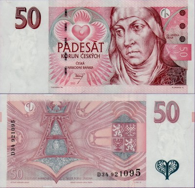 Банкнота Чехии 50 крон 1997 год