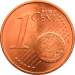 Монета Латвии 1 евроцент 2014 год
