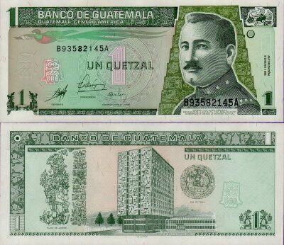Банкнота Гватемалы 1 кетсаль 1998 г