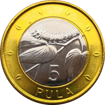Монета Ботсваны 5 пула 2013 год