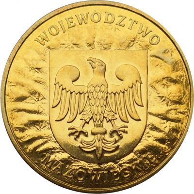 Монета Польши 2 злотых Мазовецкое воеводство 2004 год