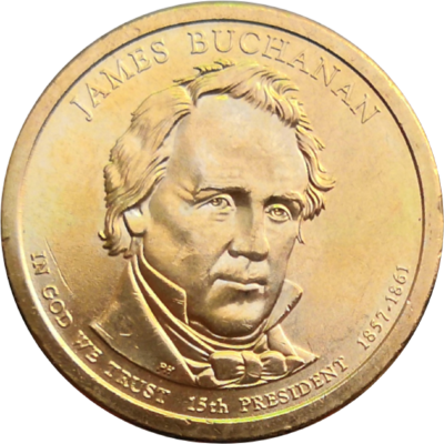 США 1 доллар 2010 Джеймс Бьюкенен 15-й президент