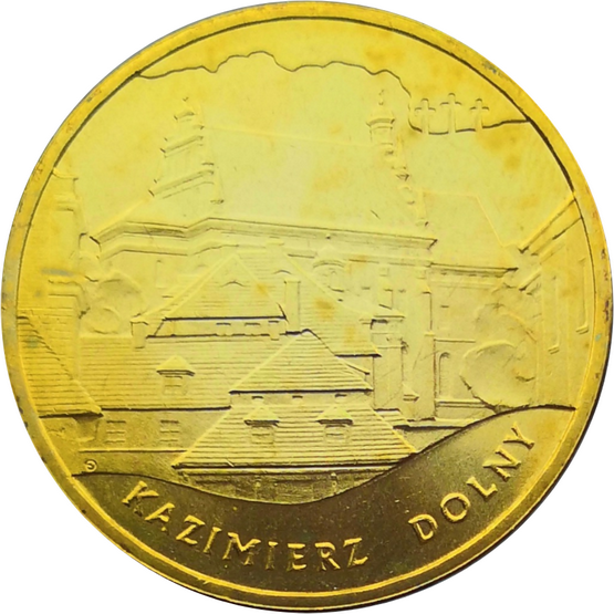 Монета Польши 2 злотых Казимеж-Дольны 2008 год