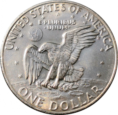 Монета США 1 лунный доллар P 1973 год