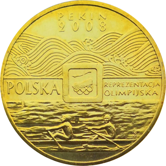 Монета Польши 2 злотых XXIX Олимпиада в Пекине 2008 год