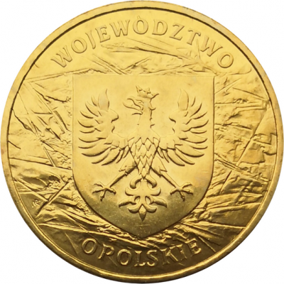 Монета Польши 2 злотых Опольское воеводство 2004 год