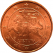 Монета Литвы 1 евроцент 2015 год