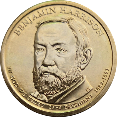 США 1 доллар 2012 Бенджамин Гаррисон 23-й президент