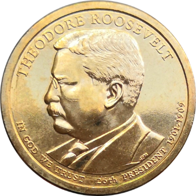 США 1 доллар 2013 Теодор Рузвельт 26-й президент