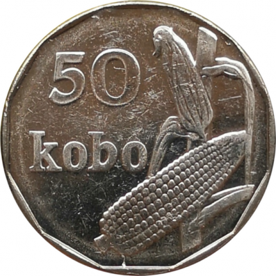 Монета Нигерии 50 кобо 2006 год