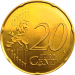 Монета Литвы 20 евроцентов 2015 год