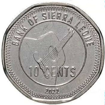 Монета Сьерра-Леоне 10 центов 2022