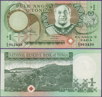 Банкнота Тонга 1 паанга 1995 год