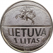 Монета Литвы 1 лит Баскетбол 2011 год