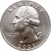 Монета США 25 центов Переправа Генерала Вашингтона через Делавэр 2021 год 
