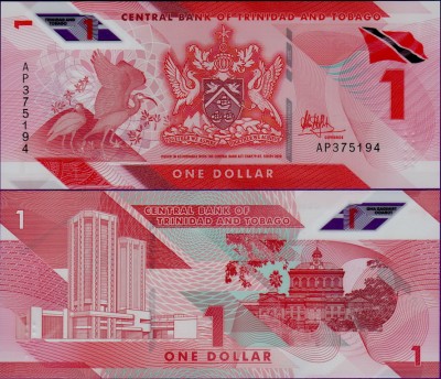 Банкнота Тринидад и Тобаго 1 доллар 2020 полимер